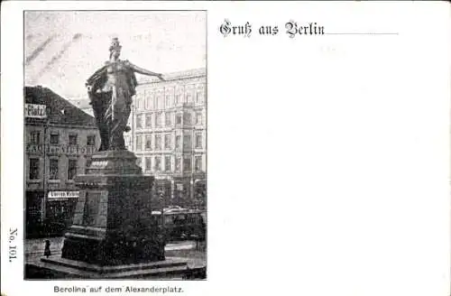 Ak Berlin Mitte, Alexanderplatz, Berolina