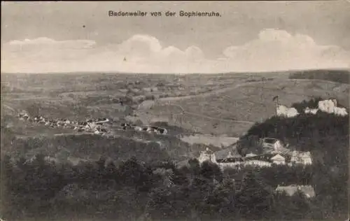 Ak Badenweiler im Schwarzwald, gesehen von der Sophienruhe