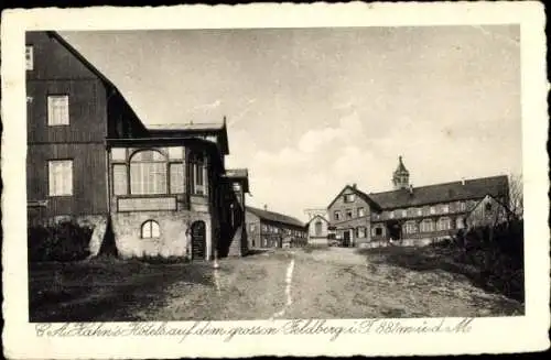 Ak Königstein, Partie auf dem Großen Feldberg, Carl Aug. Hahn, Hotel