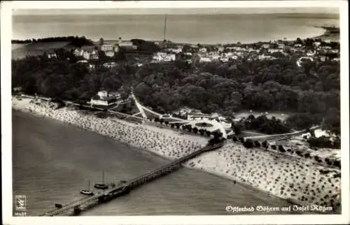 Ak Ostseebad Göhren a. Insel Rügen, Fliegeraufnahme