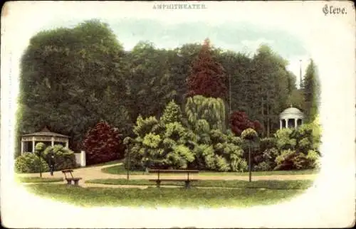 Litho Bad Cleve Kleve am Niederrhein, Amphitheater