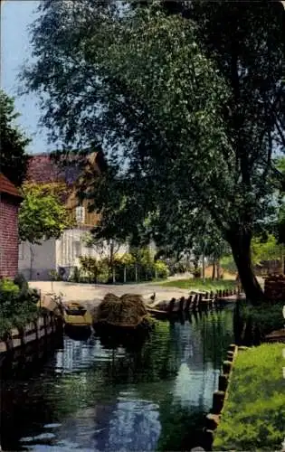 Ak Leipe Lübbenau im Spreewald, Spreewaldbilder, in Leipe