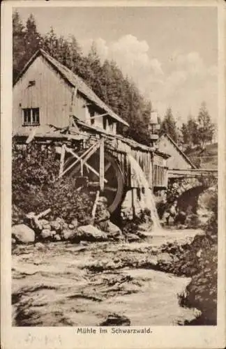 Ak Busenweiler Dornhan im Schwarzwald, Mühle im Schwarzwald