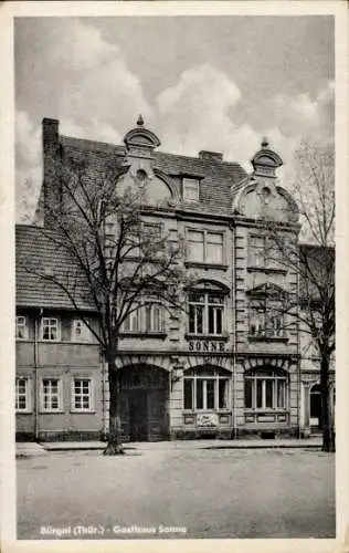 Ak Bürgel in Thüringen, Bürgol (Thür.), Gasthaus Sonne