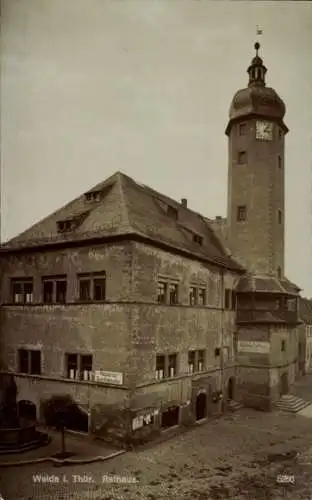 Ak Weida in Thüringen, Weida i. Thür., Rathaus