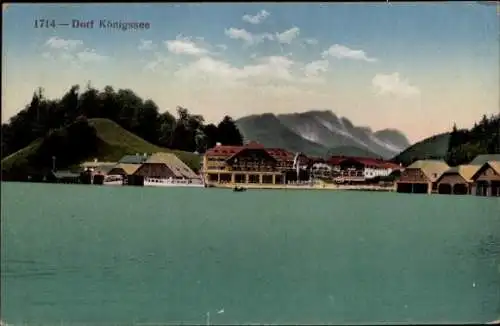 Ak Dorf Königssee Schönau am Königssee Oberbayern, Gesamtansicht