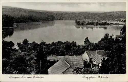 Ak Binenwalde Gühlen Glienicke Neuruppin in Brandenburg, Blick auf den Kalksee