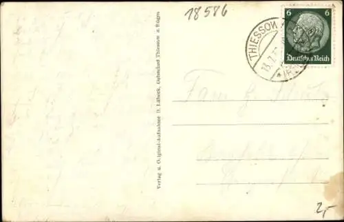 Ak Ostseebad Thiessow auf Rügen, Strandleben, Seebrücke, Höft, Lotsenglocke