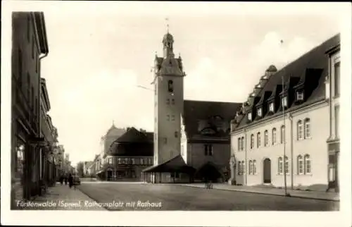 Ak Fürstenwalde an der Spree, Rathausplatz, Rathaus