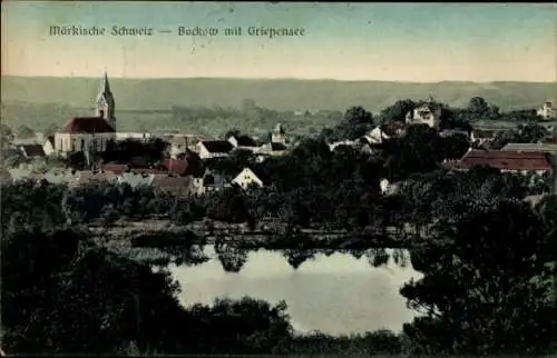 Ak Buckow in der Märkischen Schweiz, Panorama, Griepensee