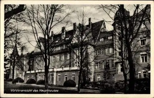 Ak Woltersdorf bei Berlin, Ev. Krankenhaus, Haus Gottesfriede, Haupthaus, Außenansicht, Vorderseite