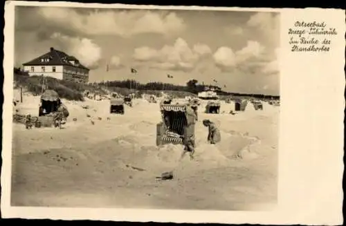 Ak Breege auf Rügen, Strandleben