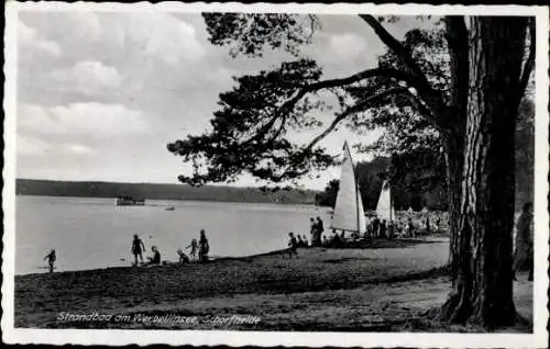 Ak Werbellin Schorfheide Barnim, Strandbad am Werbellinsee