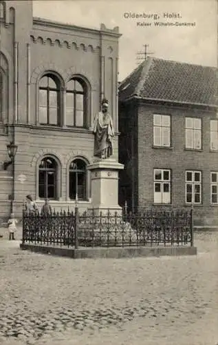 Ak Oldenburg in Holstein, Denkmal von Kaiser Wilhelm I.