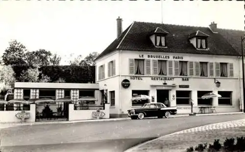 Ak Nanteuil le Haudouin Oise, Hotel-Restaurant Le Bruxelles Paris