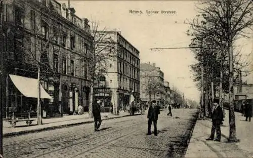 Ak Reims Marne, Laoner Straße