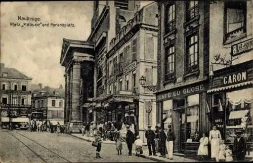 Ak Maubeuge Nord, Platz Mabuse und Paradeplatz