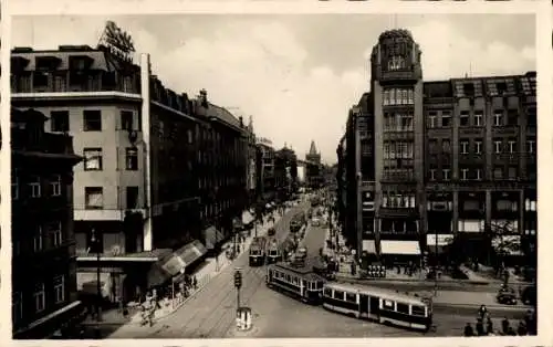 Ak Praha Prag Stadt, Partie am Graben, Prikopy, Tram 