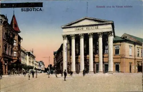 Ak Szabadka Subotica Serbien, Nationaltheater