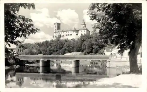 Ak Rožmberk nad Vltavou Rosenberg Südböhmen, Burg Rožmberk, Schloss