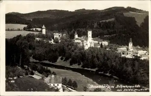 Ak Rožmberk nad Vltavou Rosenberg Südböhmen, Burg Rožmberk, Panorama