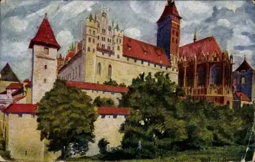 Künstler Ak Malbork Marienburg Westpreußen, Ordensburg, Kirche