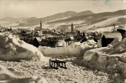 Ak Degersheim Kanton St. Gallen, Winteransicht