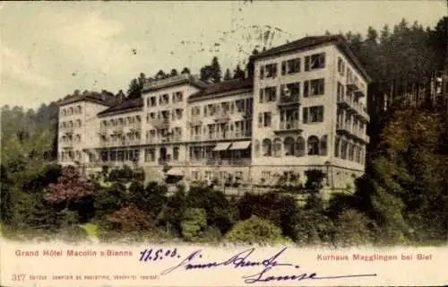 Ak Macolin sur Bienne Magglingen Kanton Bern, Grand Hotel, Kurhaus