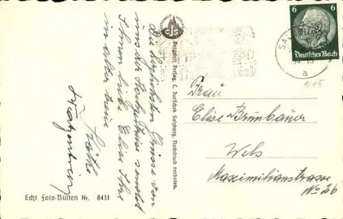 Ak Salzburg in Österreich, Festung Hohensalzburg v. d. Marienhöhe, Winter