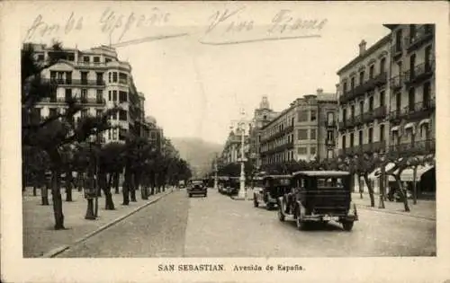 Ak Donostia San Sebastian Baskenland, Avenida de Espana