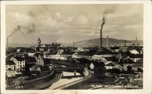 Ak Plzeň Pilsen Stadt, Stadtbrauerei