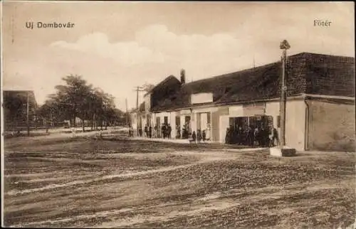 Ak Dombóvár Ungarn, Hauptplatz