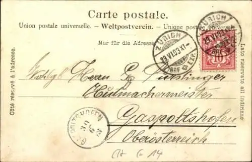 Ak Zürich Stadt Schweiz, Kreuzplatz