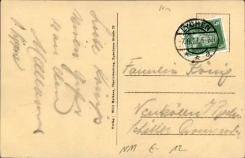 Ak Lychen in der Uckermark, Himmelpforth, Forsthaus Woblitz