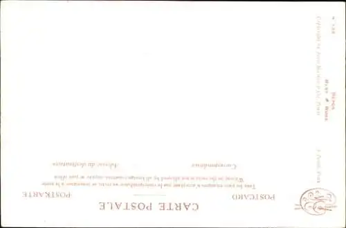 Künstler Ak Penot, A., Nackte Frau, Frauenakt, Bett