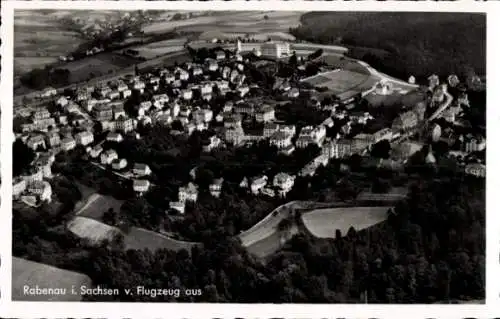 Ak Rabenau im Erzgebirge Sachsen, Fliegeraufnahme