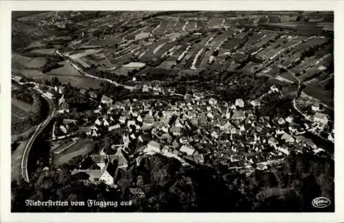 Ak Niederstetten in Württemberg, Fliegeraufnahme