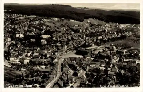 Ak Dudweiler Saarbrücken im Saarland, Fliegeraufnahme