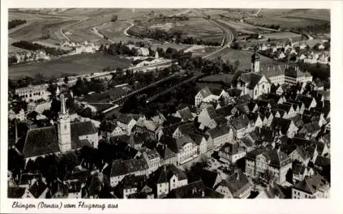 Ak Ehingen an der Donau, Fliegeraufnahme