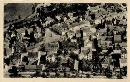 Ak Hünfeld in Hessen, Flugzeugaufnahme