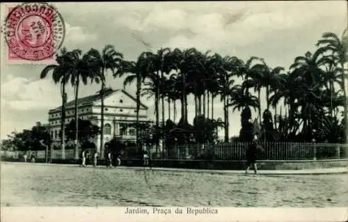 Ak Pernambuco Brasilien, Praca da Republica, Garten