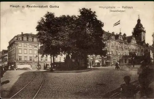 Ak Gotha in Thüringen, Innungshalle, Rathaus