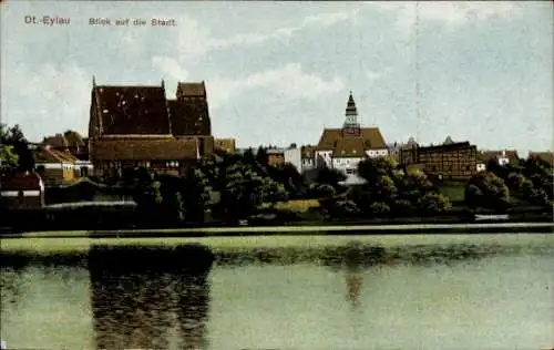 Ak Iława Deutsch Eylau Westpreußen, Blick auf die Stadt