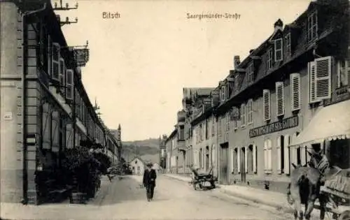 Ak Bitche Bitsch Lothringen Moselle, Saargemünder Straße