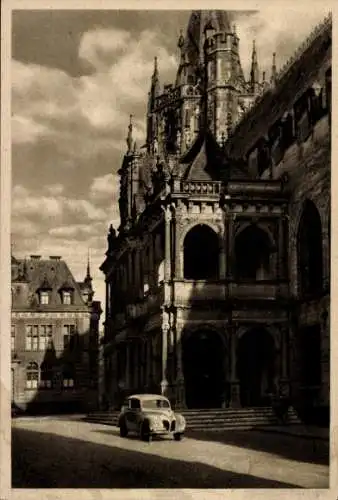 Ak Köln am Rhein, Rathaus, Ford Taunus, Reklame