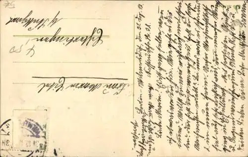 Präge Ak Glückwunsch Neujahr, Junge mit Mutter, Briefe