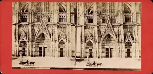 Stereo CdV Köln am Rhein, Dom, Portal