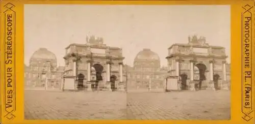 Stereo CdV Paris VIII, Triumphbogen, Arc de Triomphe