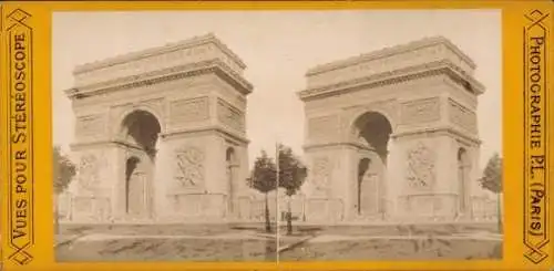 Stereo CdV Paris VIII, Triumphbogen, Arc de Triomphe