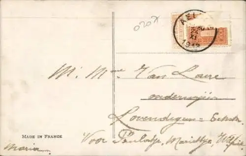 Ak St. Nikolaus mit Geschenkesack, Kinder